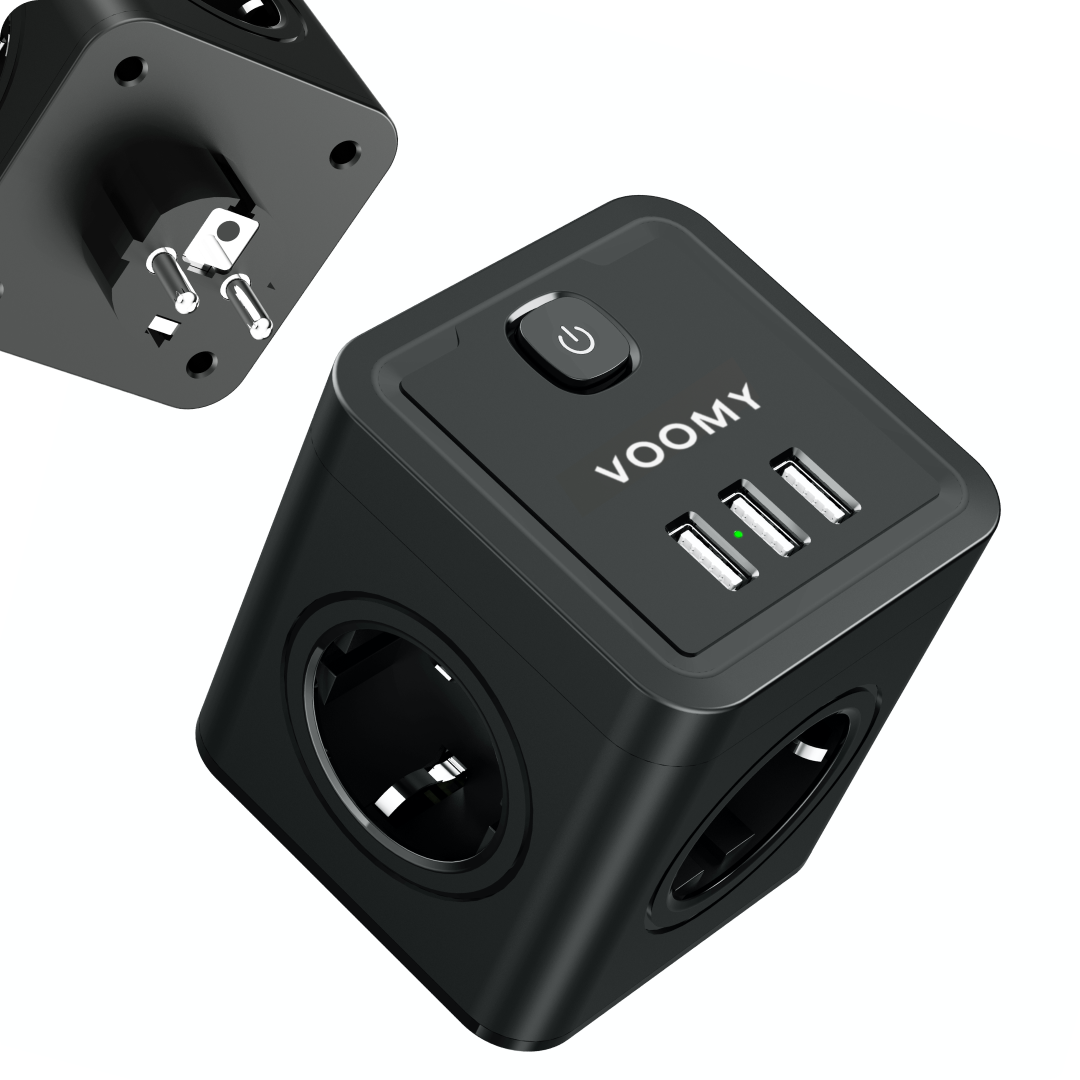 Verdeelstekker driewegstekker stopcontact splitter