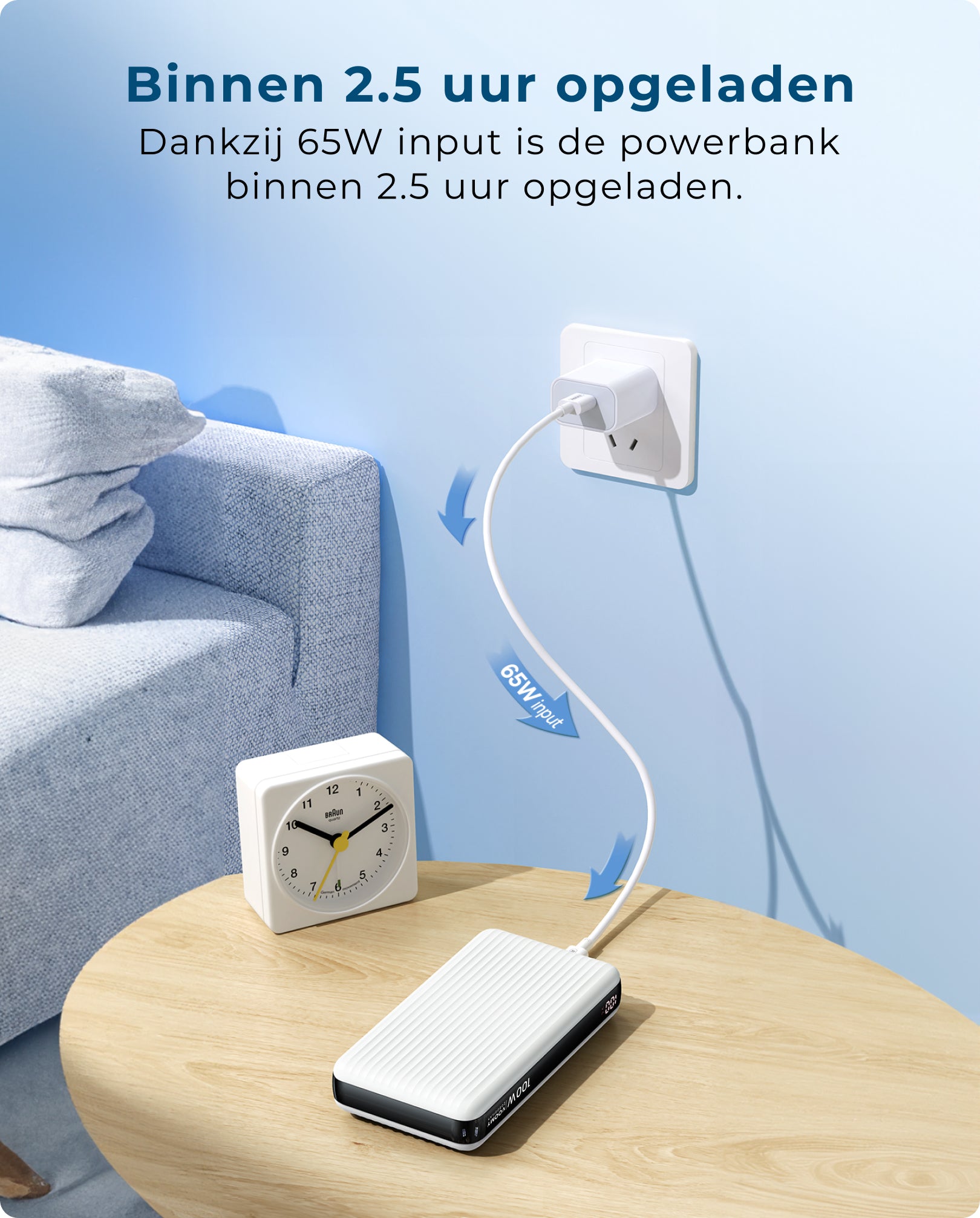 Voomy Charge P100 - Powerbank - 20.000 mAh 100W