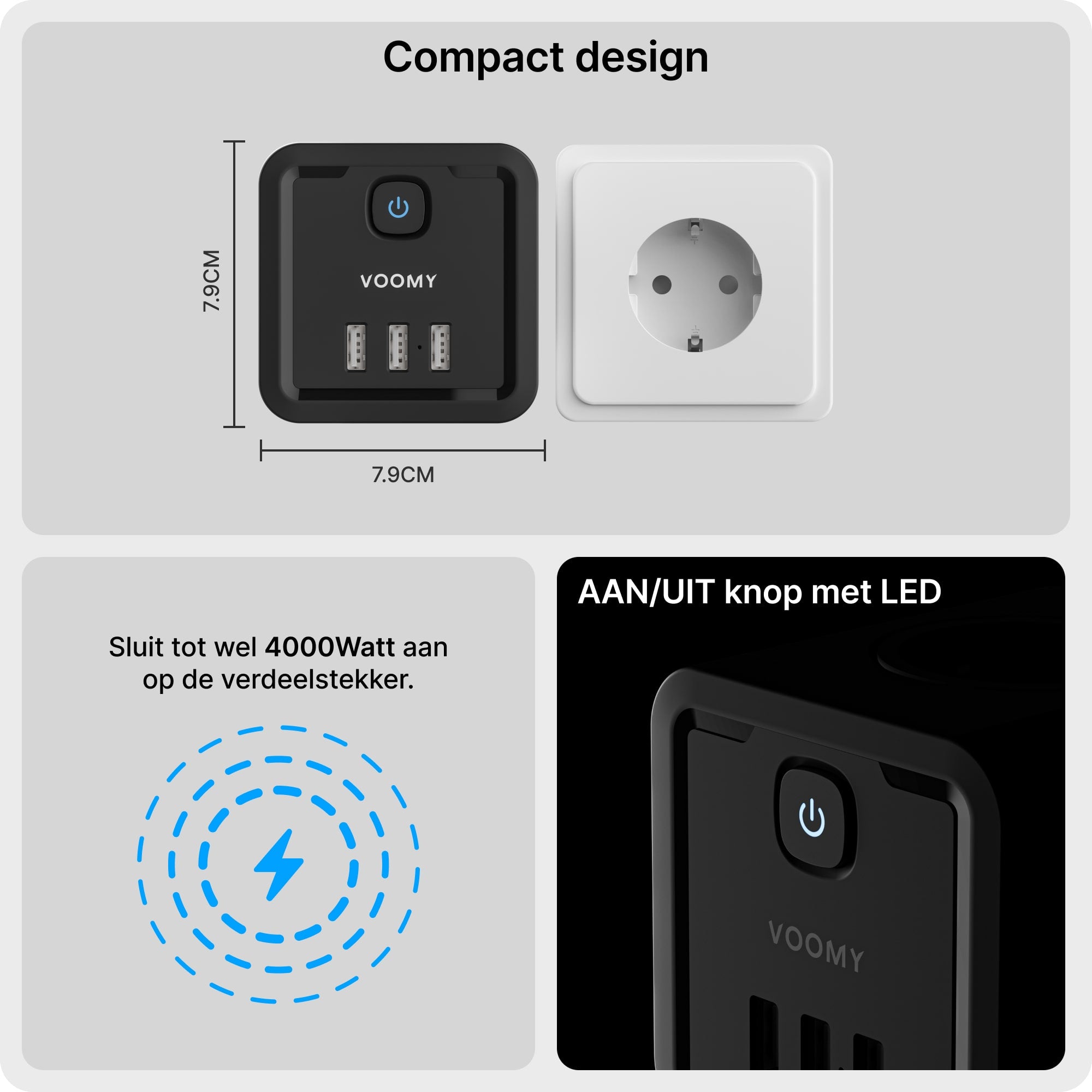 Verdeelstekker, verdeelstekker zwart, usb verdeelstekker, verdeelstekker met schakelaar, verdeelstekker stopcontact, verdeelstekker 4 voudig, verdeelstekker usb