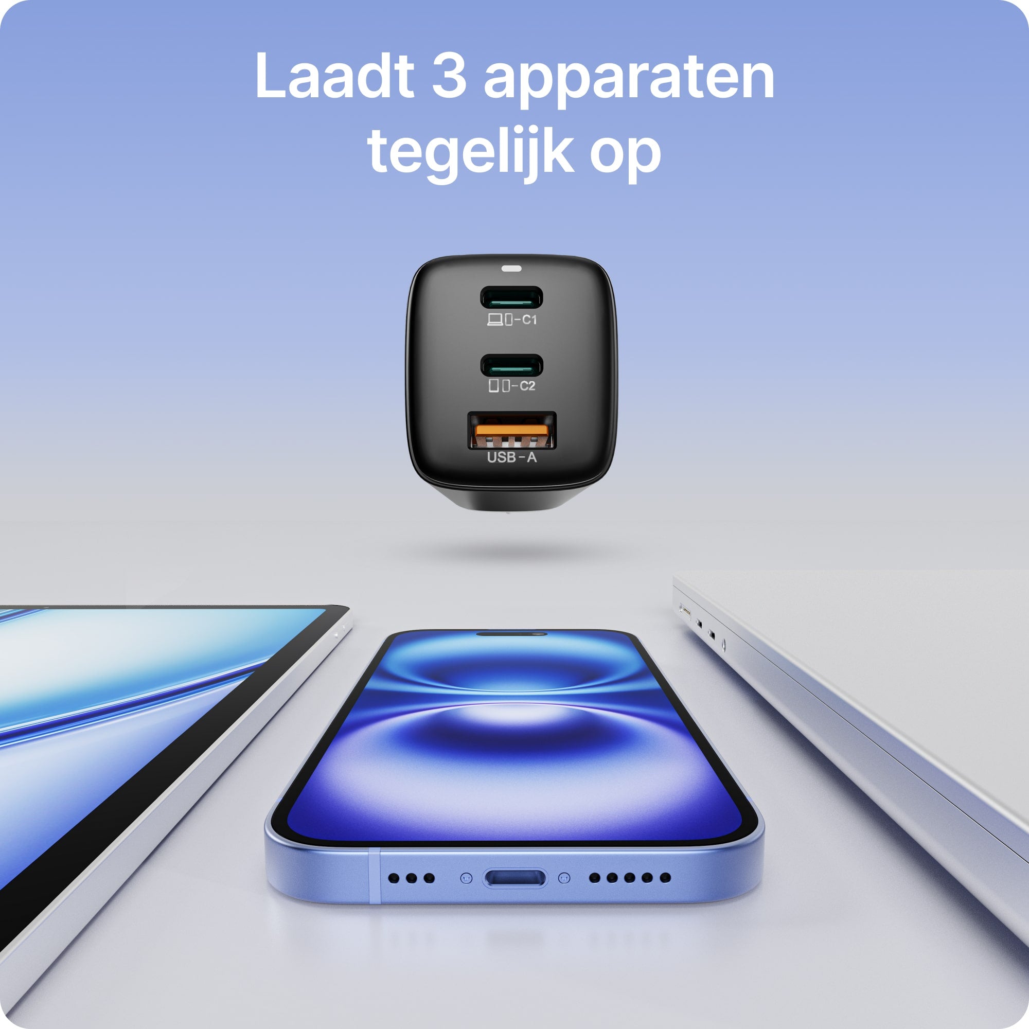 Voomy Charge M65 - Snellader Oplader 65W - Zwart