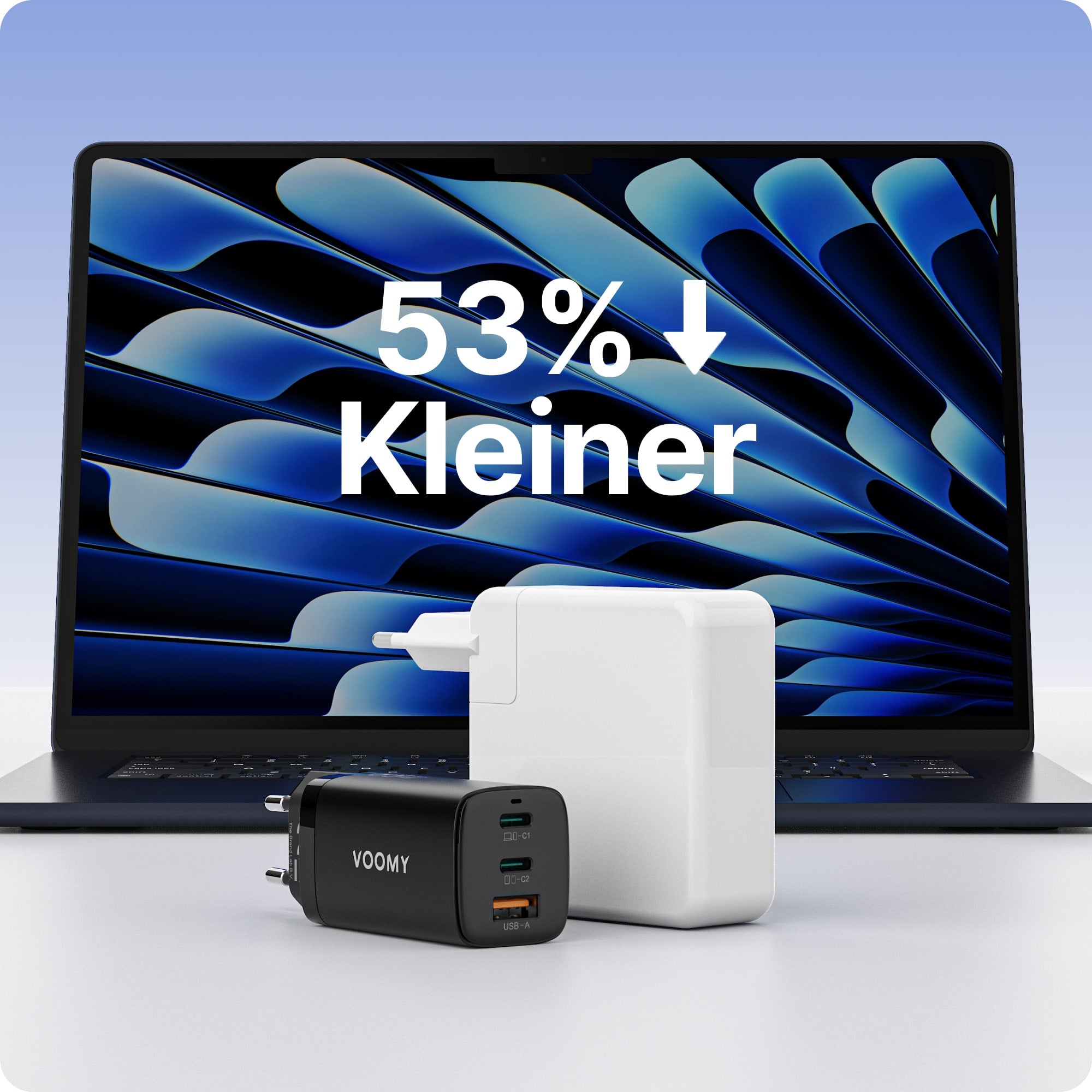Voomy Charge M65 - Snellader Oplader 65W - Zwart