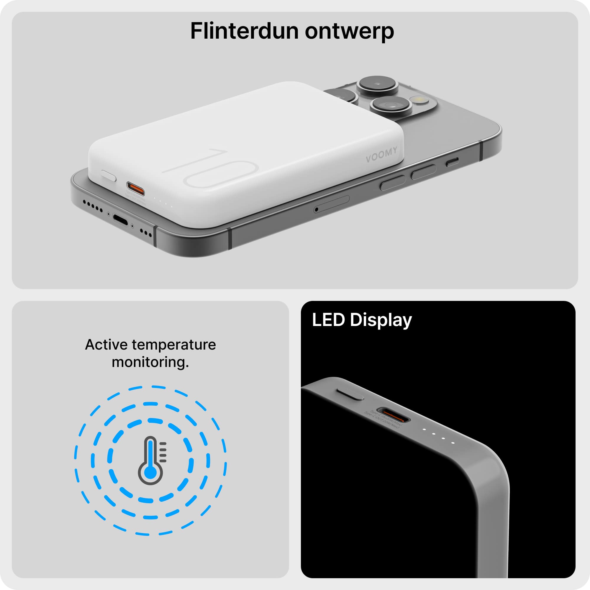 Magsafe Powerbank, Powerbank vliegtuig, Powerbank 10.000 mAh, Powerbank Iphone, Draadloze powerbank, Kleine powerbank, Powerbank kopen