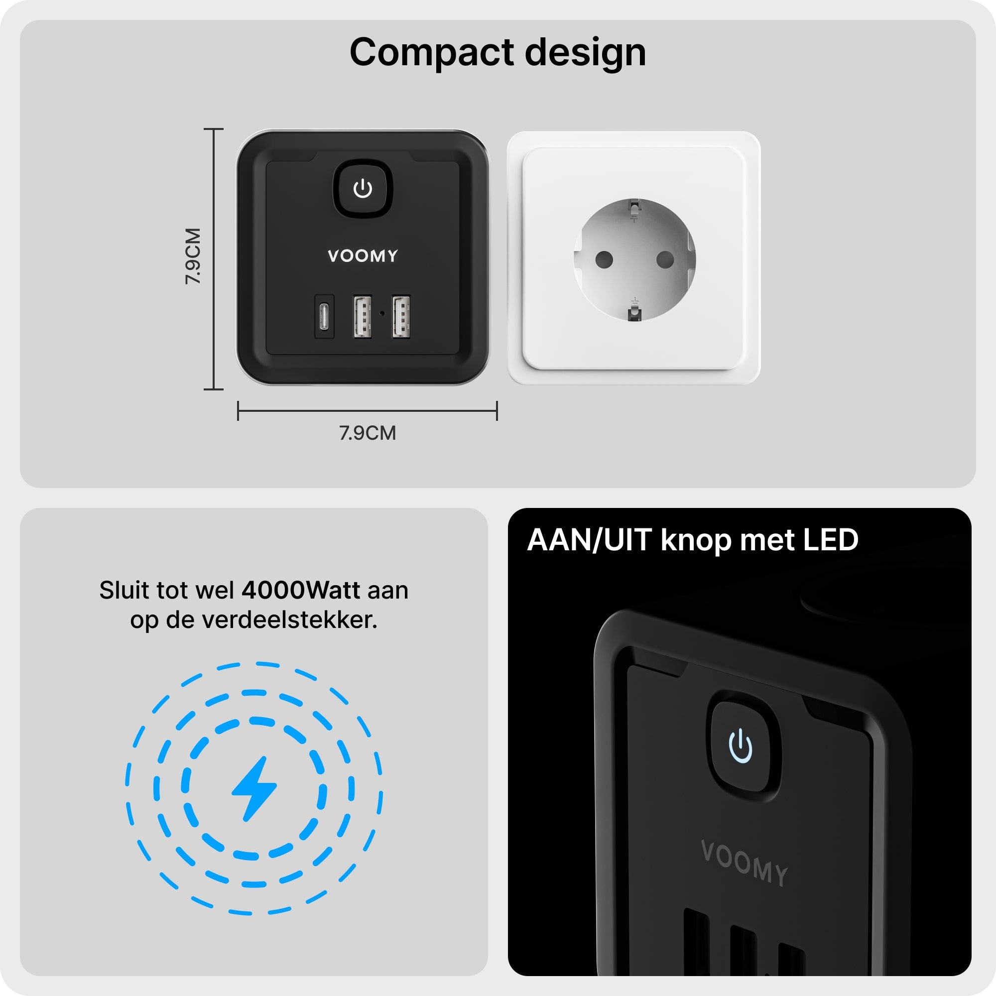 Verdeelstekker, verdeelstekker zwart, usb verdeelstekker, verdeelstekker met schakelaar, verdeelstekker stopcontact, verdeelstekker 4 voudig, verdeelstekker usb