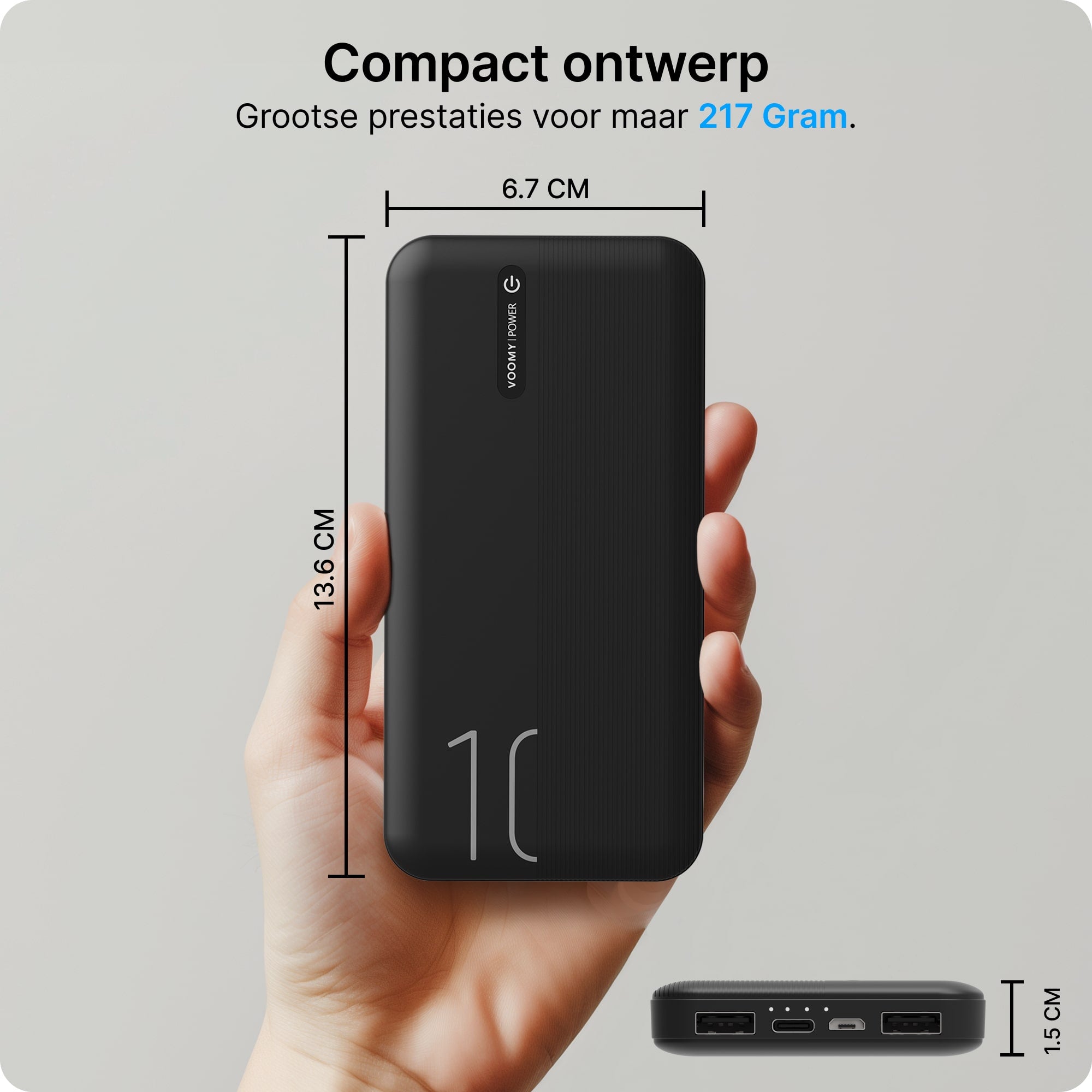 Powerbank, Powerbank 10000 mAh, kleine powerbank, Powerbank Iphone, Powerbank Samsung, Iphone powerbank, Powerbank kopen