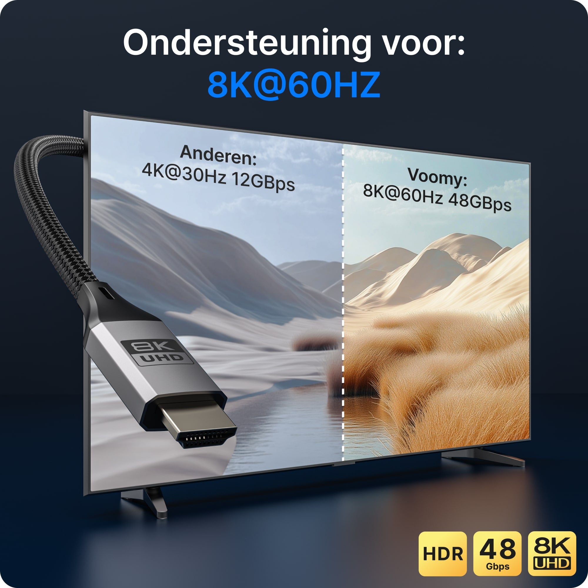 Voomy Connect C8 - Ultra HD 8K - 4K 120hz & 48 Gbps - 2 Meter