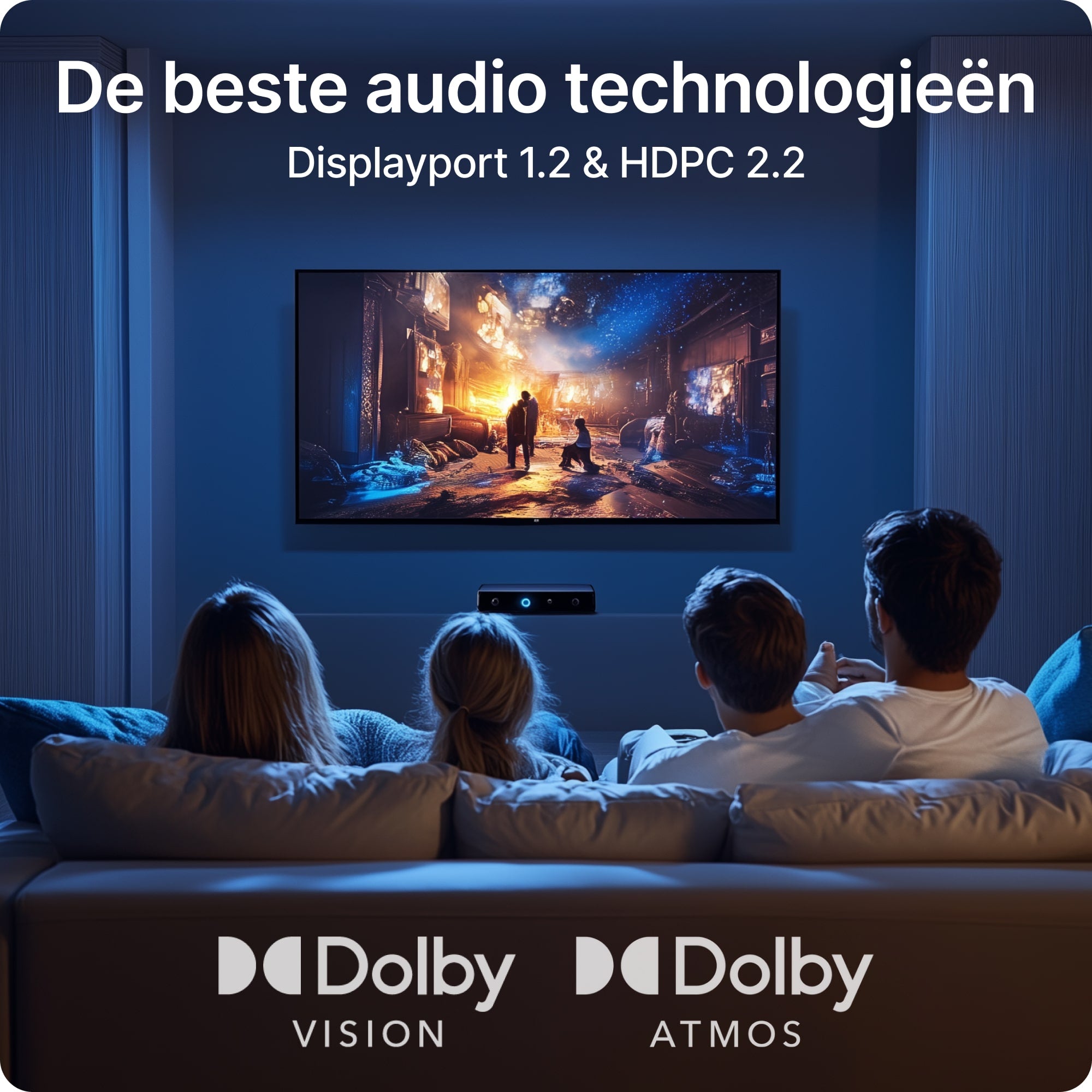 Voomy Connect C402 – USB-C naar DisplayPort Kabel – 2M – Space Grey