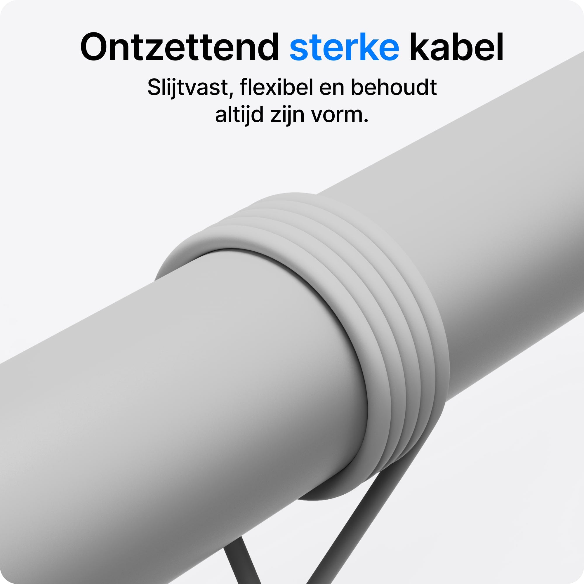 Voomy Connect C610 – 60W USB-C Kabel 1M – Wit – 2 Stuks