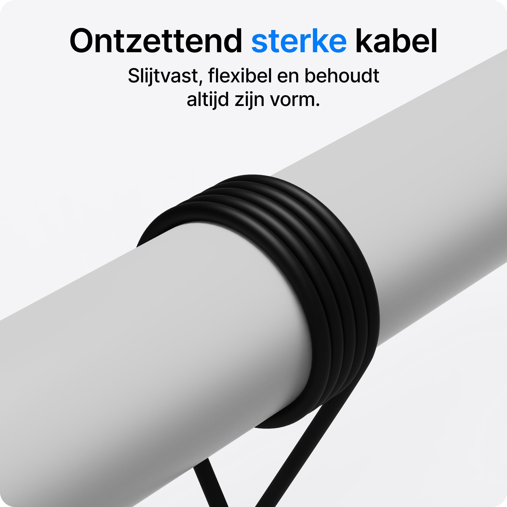 Voomy Connect C610 – 60W USB-C Kabel  – 1M – Zwart