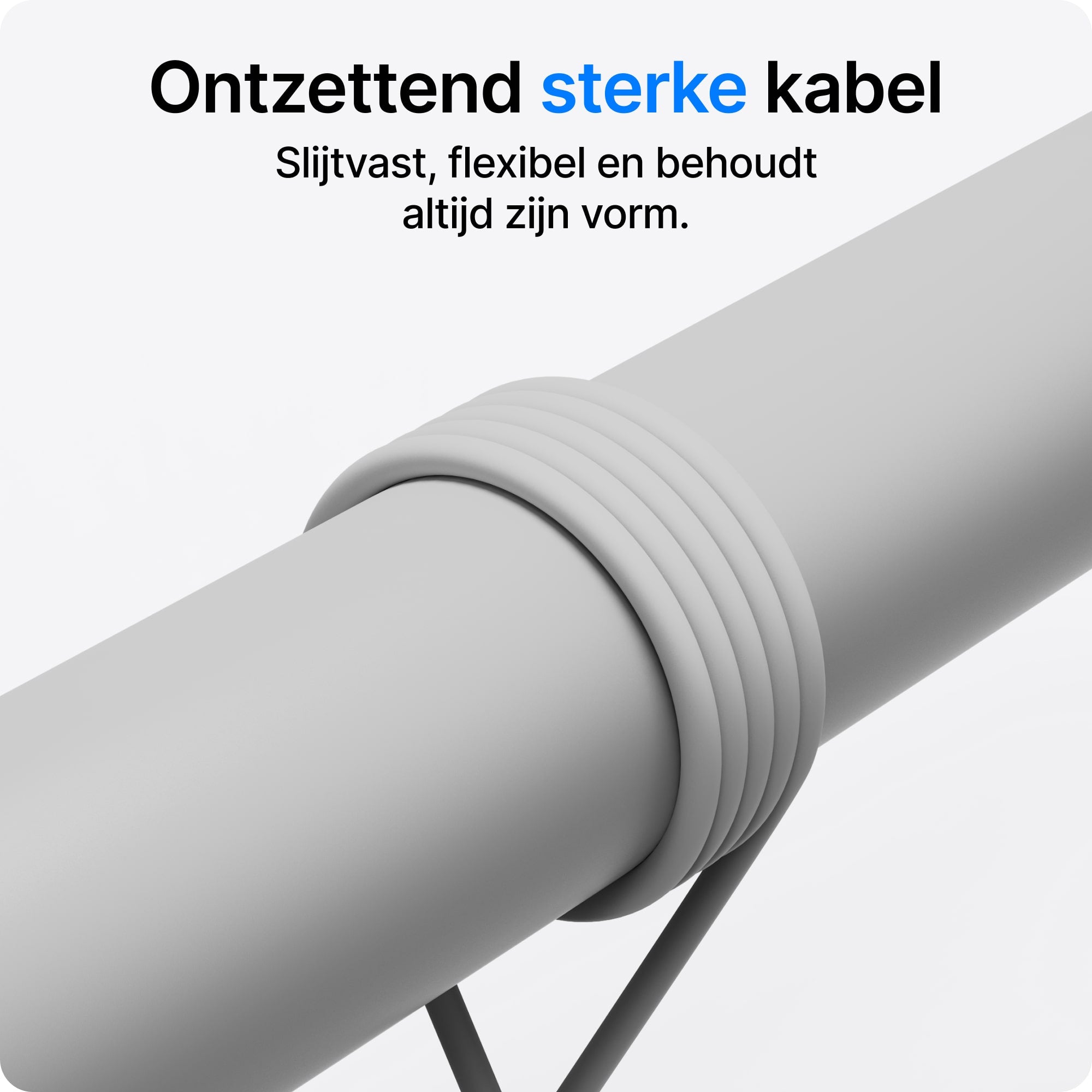 Voomy Connect C610 – 60W USB-C Kabel  – 1M – Wit