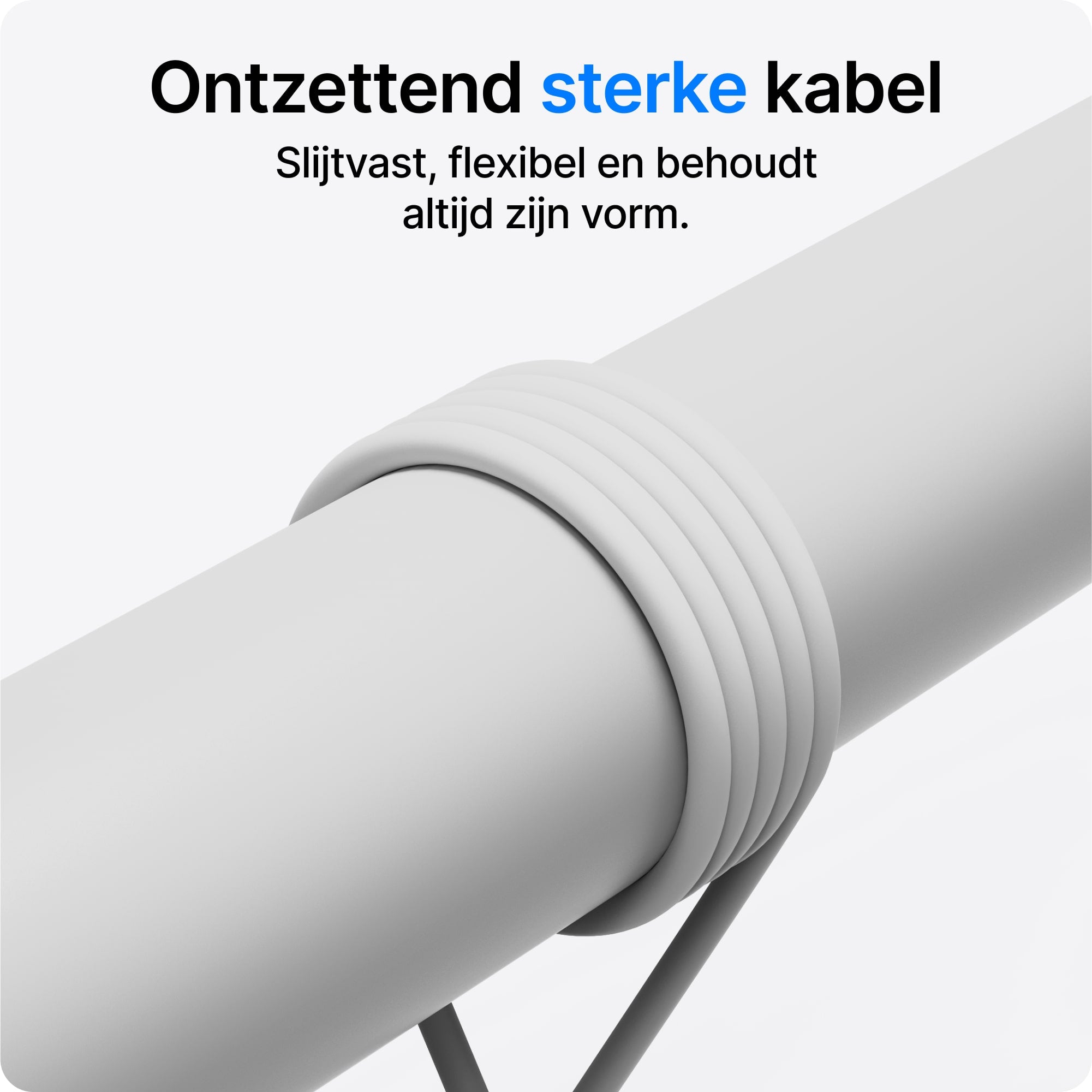 Voomy Connect C710 – 12W USB-C naar USB-A Kabel  – 1M – Wit