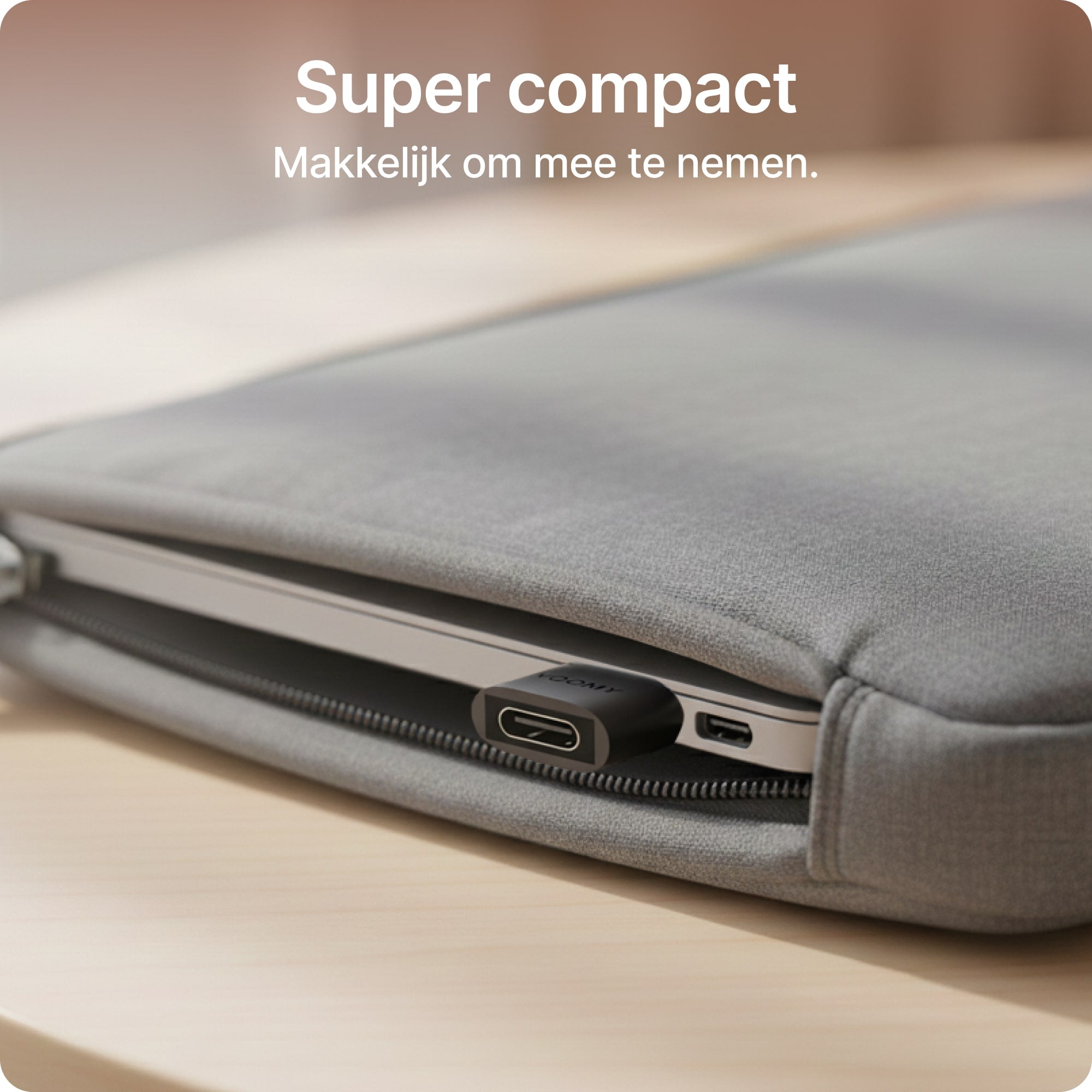 Voomy Connect H102 - USB-C naar USB-A Adapter – 4 stuks – Space Grey