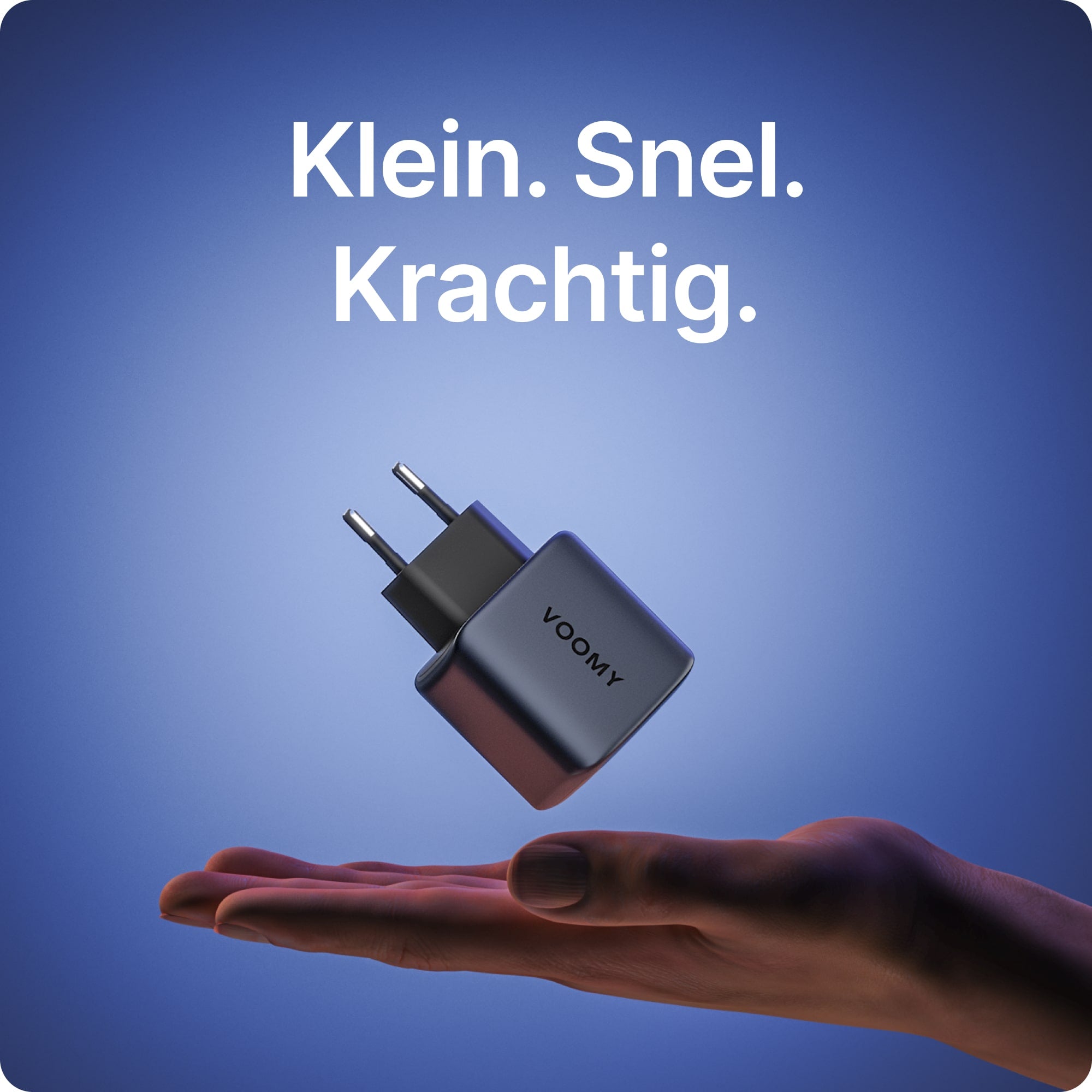 Voomy Charge M635 - 35W Snellader - 2-in-1 Oplader met 1 USB-C & 1 USB-A - Space Blue