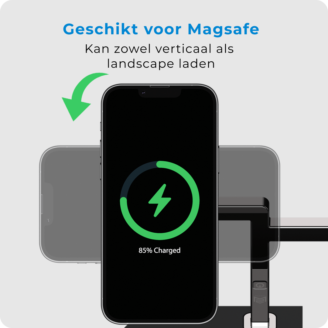 Voomy Wireless C5 - 5-in-1 Draadloze Oplader - Wireless Charger 15W