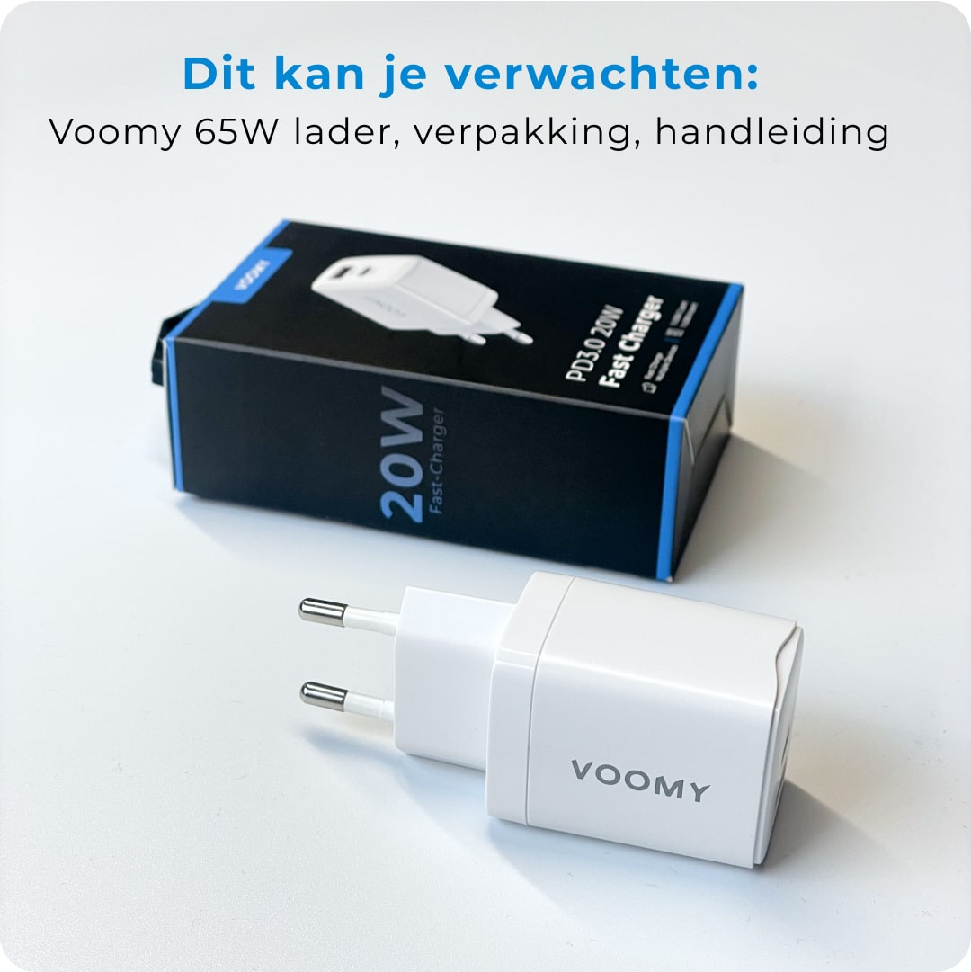 Voomy Charge M20 - Snellader Oplader 20W