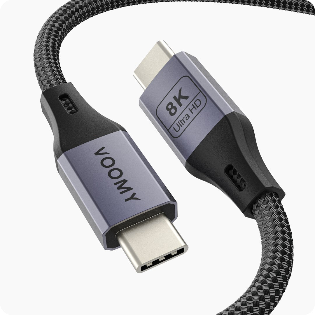 Voomy Connect C40 - 240W USB C kabel - 20 Gbps - 8K Ultra HD - 1.8 Meter