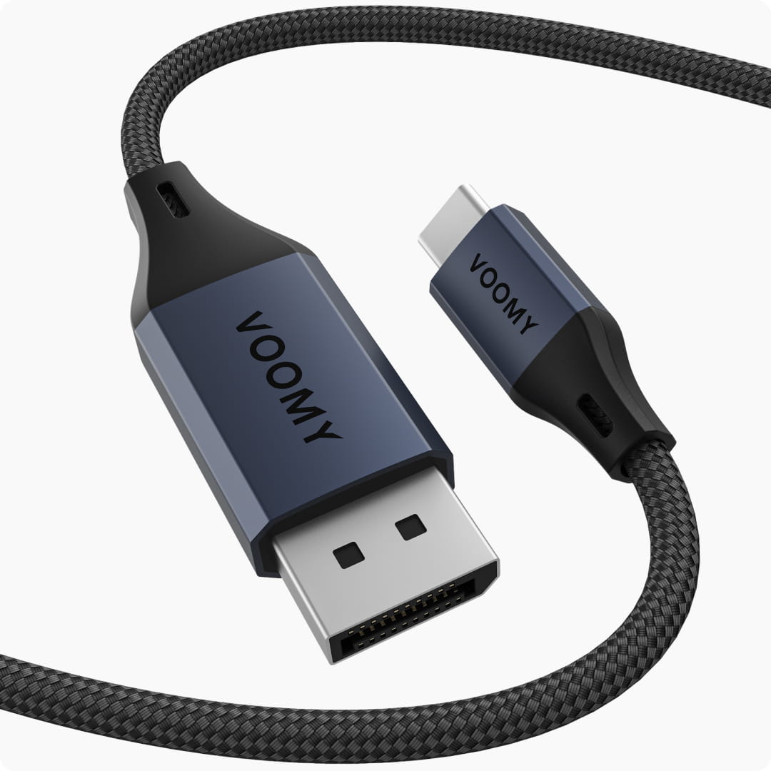 Voomy Connect C402 - USB-C naar DisplayPort Kabel – 2M – Space Grey