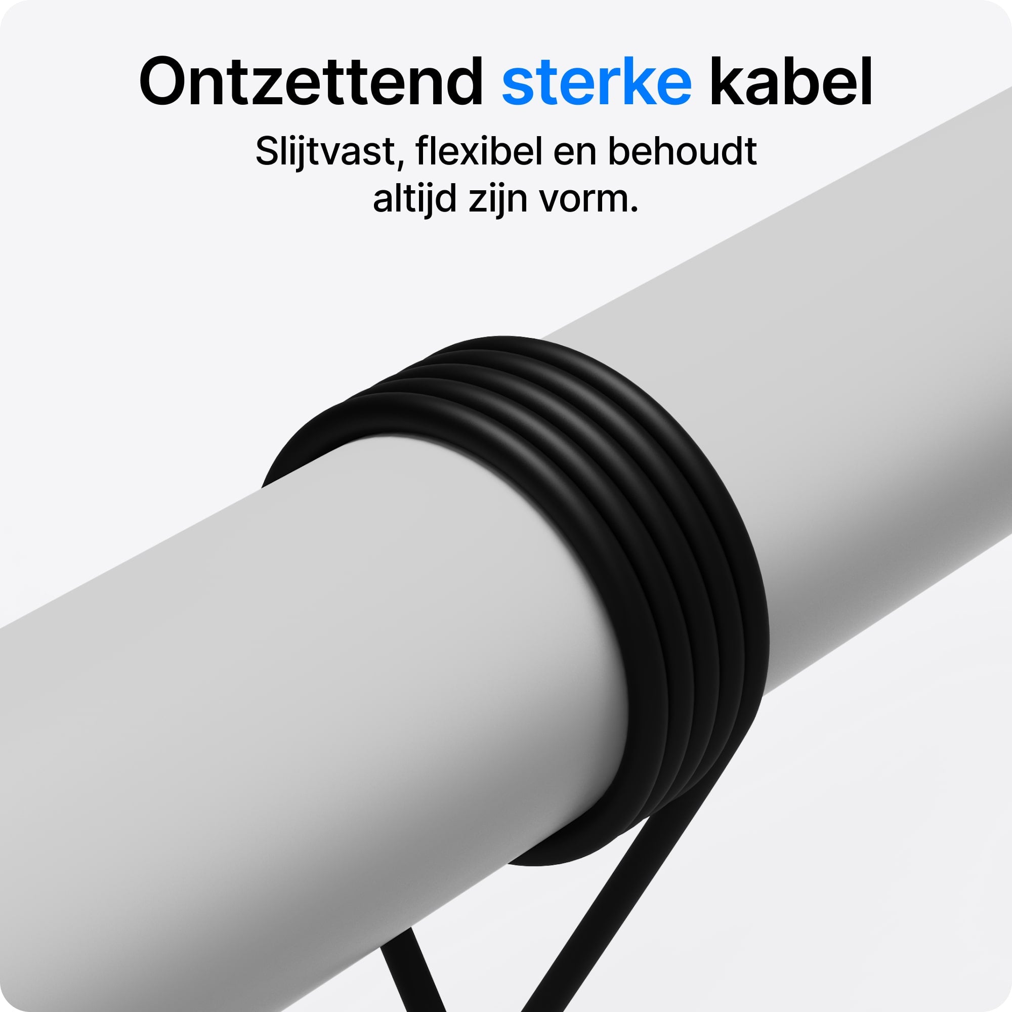 Voomy Connect C610 - 60W USB-C Kabel 1M – Zwart – 2 Stuks