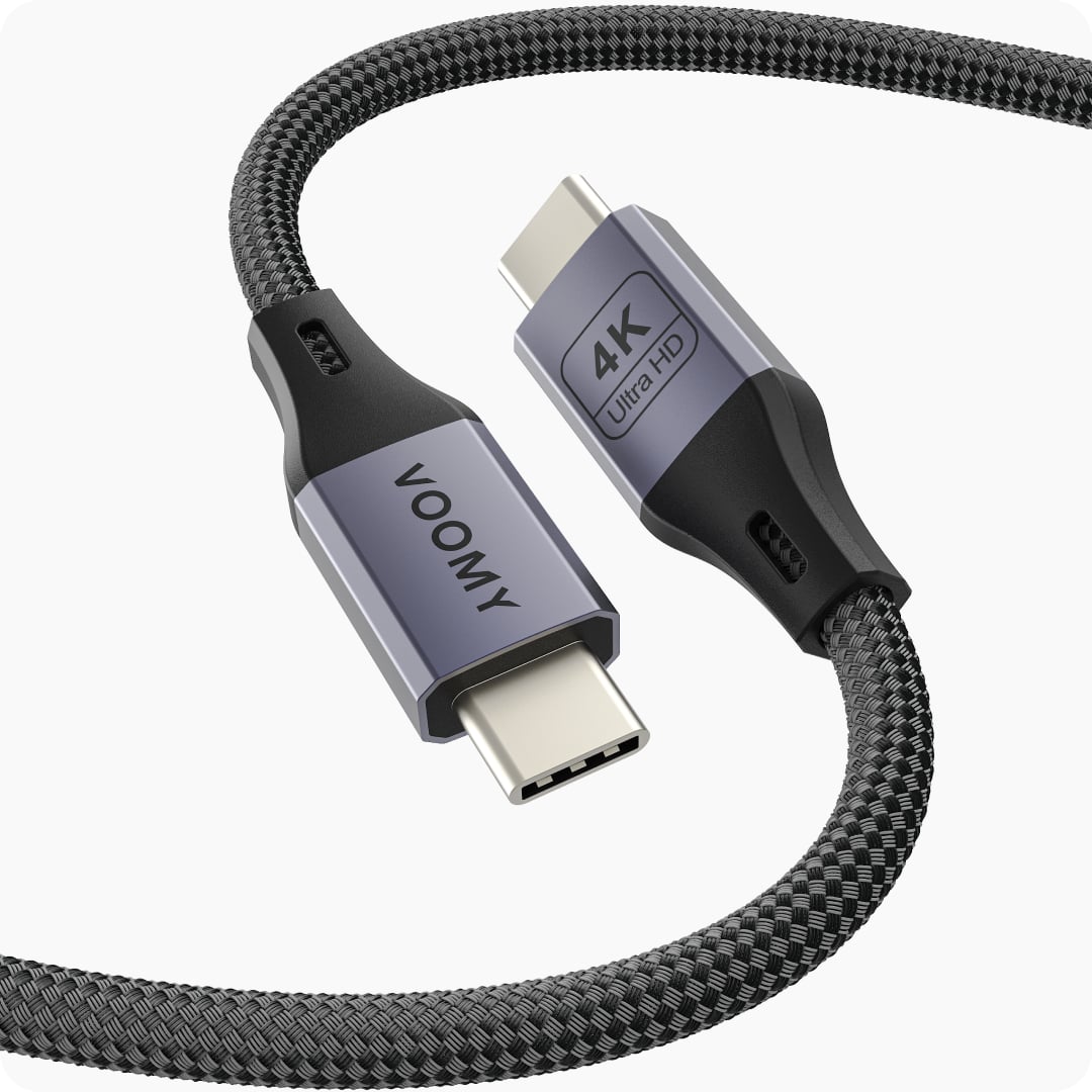 Voomy Connect C20 - 100W USB C kabel - 20 Gbps - 4K Ultra HD - 2 Meter