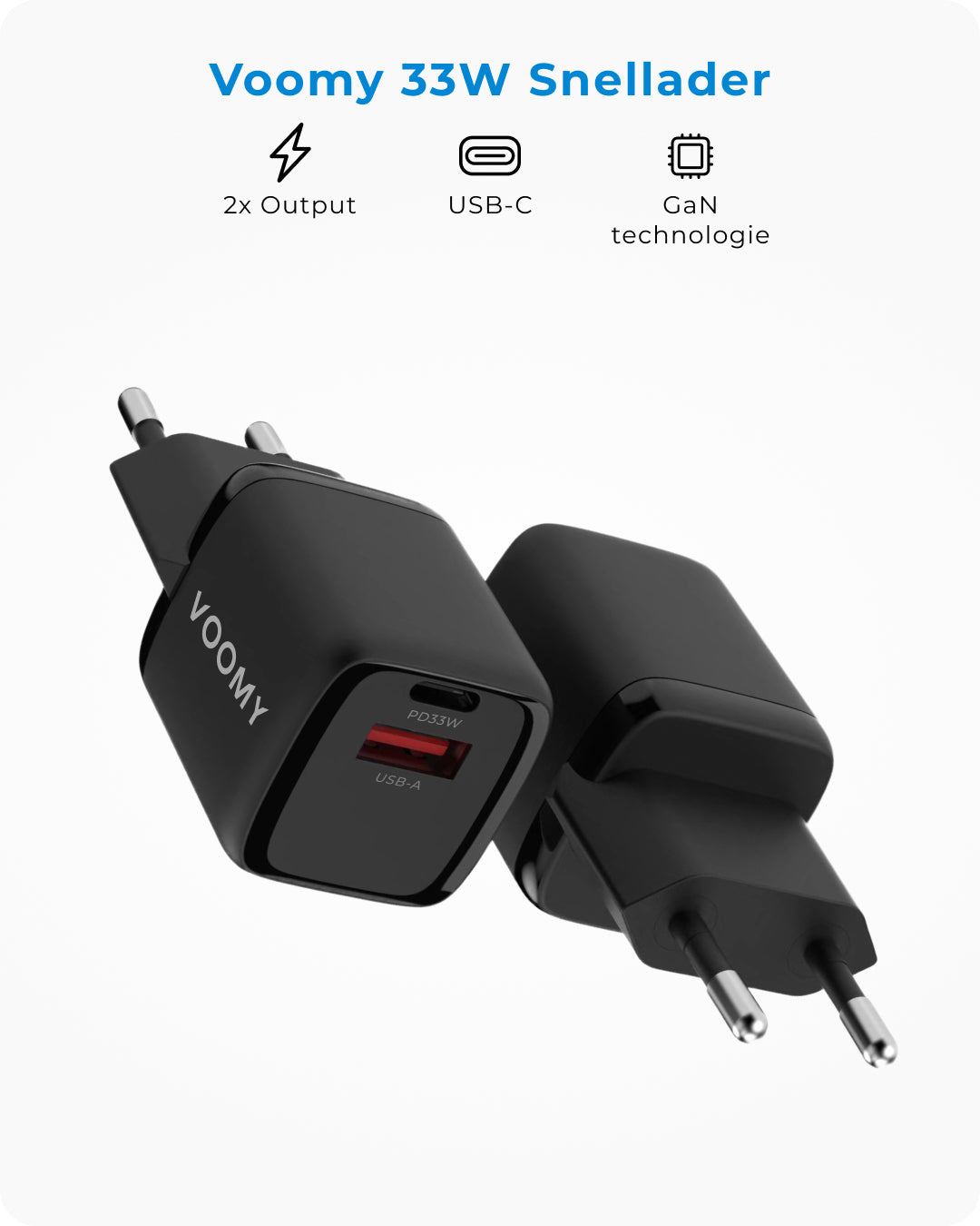 Voomy 33W Snellader Usb C